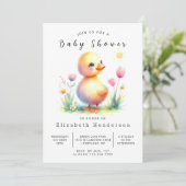 Invitation Baby shower Boho Printable (Debout devant)