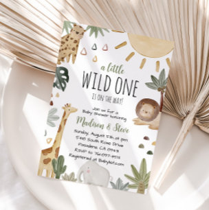 Invitation Baby shower Boho Safari