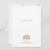 Invitation Baby shower Boho Safari Aquarelle (Dos)