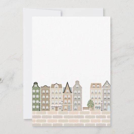 Invitation Baby shower Boho Stork Livraison Spéciale Saupoudr (Dos)