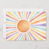 Invitation baby shower Boho Sun 'Little Ray of Sunshine' (Dos)