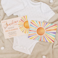 baby shower Boho Sun 'Little Ray of Sunshine'