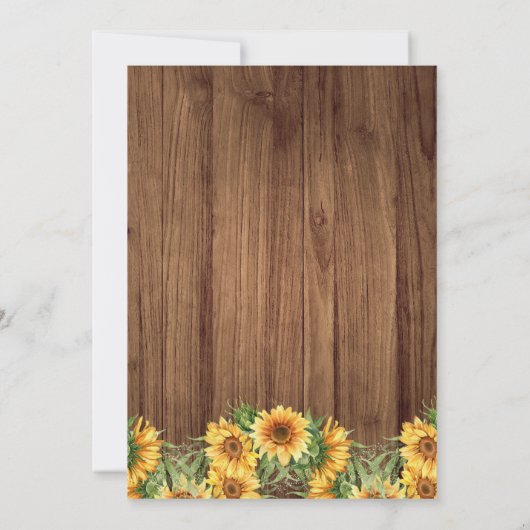 Invitation Baby shower Boho Sunflower String Lights (Dos)