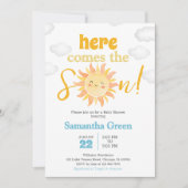 Invitation Baby shower Boho Sunshine (Devant)