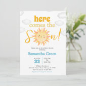 Invitation Baby shower Boho Sunshine (Debout devant)