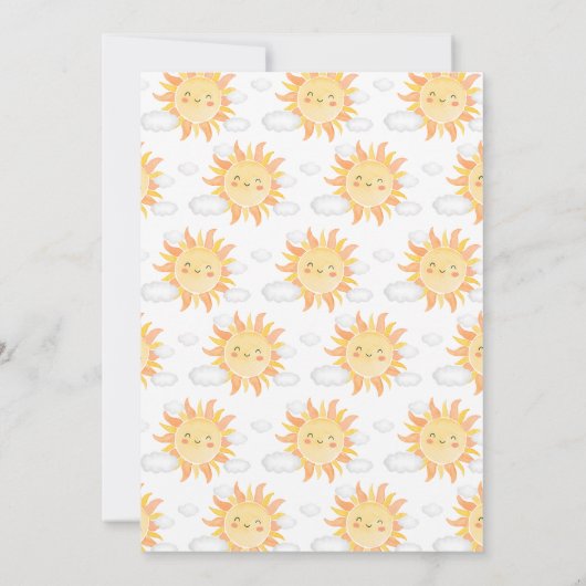 Invitation Baby shower Boho Sunshine (Dos)