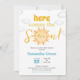 Invitation Baby shower Boho Sunshine