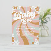 Invitation Baby shower Boho super (Debout devant)
