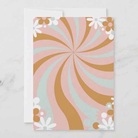 Invitation Baby shower Boho super (Dos)