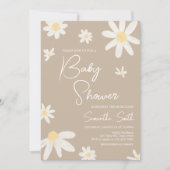 Invitation Baby shower Boho Super Daisy (Devant)