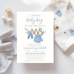 Invitation Baby shower Boho Vintage Boho Watercolor