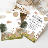 Invitation Baby shower Boho Woodland