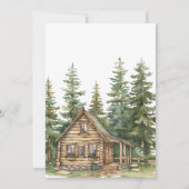 Invitation Baby shower Boho Woodland Animaux (Dos)