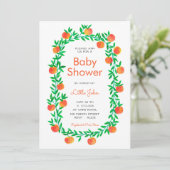 Invitation Baby shower| Bois de Robin d'aquarelle (Debout devant)