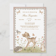 Baby-Shower Bois Vintage Cerf