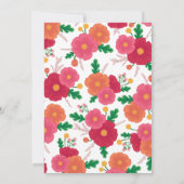 Invitation Baby shower Bold Blooms (Dos)