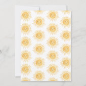 Invitation Baby Shower Bonjour Soleil (Dos)