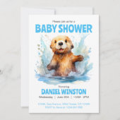 Invitation Baby shower Bonnet de mer dans l'eau Personnalisé (Devant)