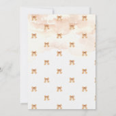 Invitation Baby shower Boo Bow Citrouille de la belle automne (Dos)