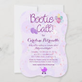 Invitation baby shower "bootie call" (Devant)