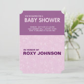 Invitation baby shower botanique (Debout devant)