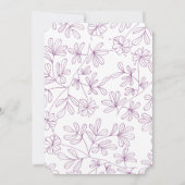 Invitation baby shower botanique (Dos)