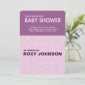 Invitation baby shower botanique (Debout devant)