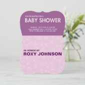 Invitation baby shower botanique (Debout devant)