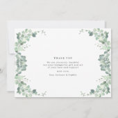 Invitation Baby shower botanique chic Photo Collage Merci (Dos)