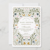 Invitation Baby Shower Botanique Conte de Fées (Devant)