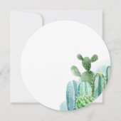 Invitation Baby shower Botanique Couples Cactus Plantes (Dos)