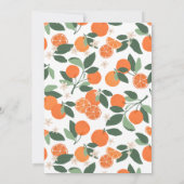 Invitation Baby shower botanique de Little Cutie Clementine (Dos)