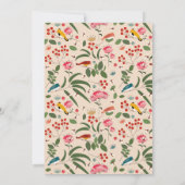 Invitation Baby shower botanique des abeilles à la main tiré (Dos)