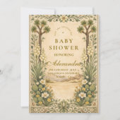 Invitation Baby Shower Botanique du Désert (Devant)
