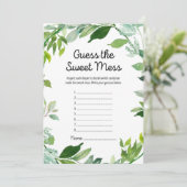 Invitation Baby shower botanique verdoyant Jeu 5x7" Taille (Debout devant)