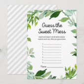 Invitation Baby shower botanique verdoyant Jeu 5x7" Taille (Devant / Derrière)