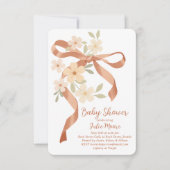 Invitation Baby Shower Bouquet à l'arc (Devant)