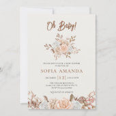 Invitation Baby shower Bouquet d'hiver aquarelle (Devant)