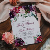 Invitation Baby shower Bourgogne