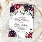 Invitation Baby shower Bourgogne