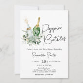 Invitation Baby shower Bouteilles (Devant)