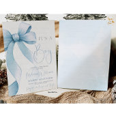 Invitation Baby shower Bow Coquette Boy