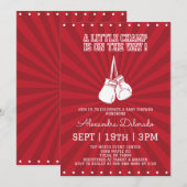 Invitation Baby Shower Boxe (Devant / Derrière)