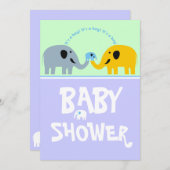 Invitation baby shower-Boy (Devant / Derrière)