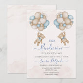 Invitation baby shower Boy (Devant / Derrière)