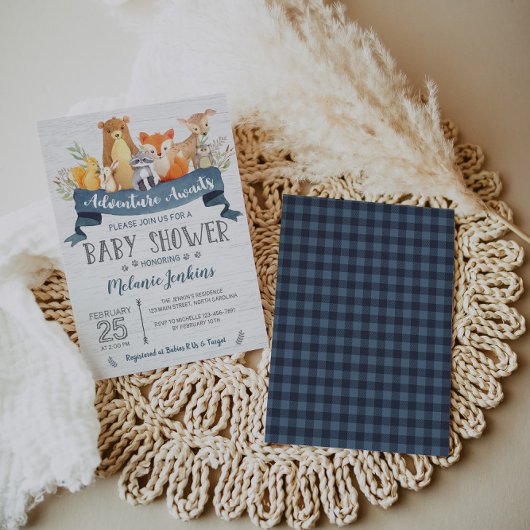 Invitation Baby shower Boy Boy