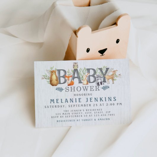 Invitation Baby shower Boy Boy