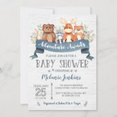 Invitation Baby shower Boy Boy (Devant)