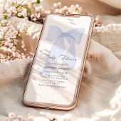 Invitation Baby shower Boy Boy Bleu