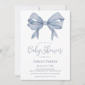 Invitation Baby shower Boy Boy Blue Dusty (Devant)